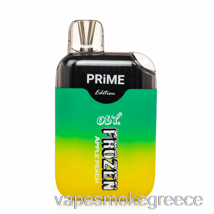 Vape Greece Oly Frozen Prime 6500 μιας χρήσης μήλο ροδάκινο